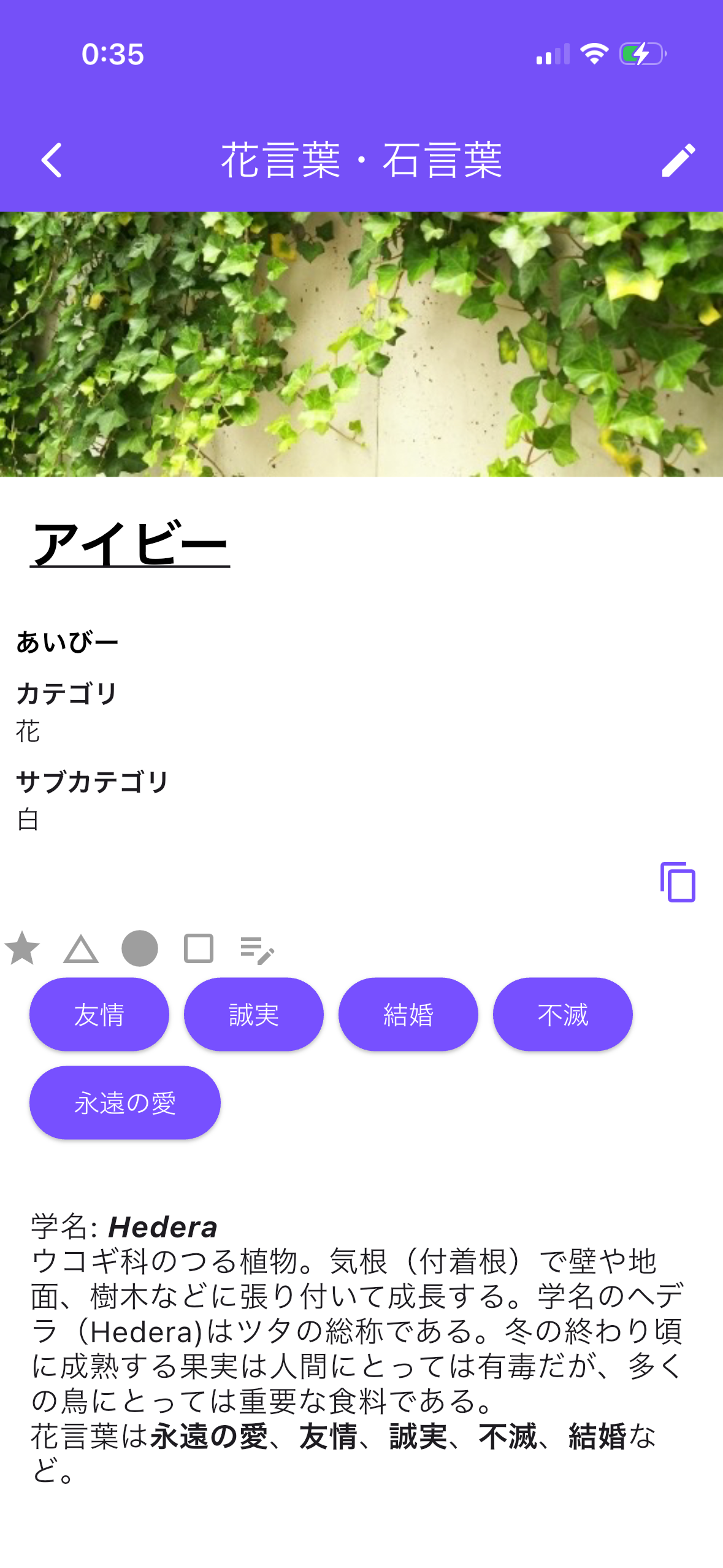 項目一覧